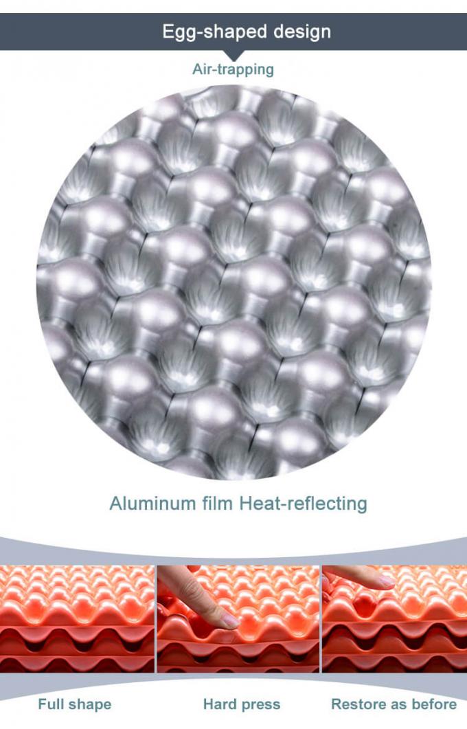 পাইকারি ডাবল ফোল্ডিং স্লিপ ম্যাটস হোয়াইট অ্যালুমিনিয়াম ফিল্ম বন্ধ সেল IXPE এক্সপিই ফোম স্লিপিং প্যাড জন্য জলরোধী ক্যাম্পিং 2 ব্যক্তি 4