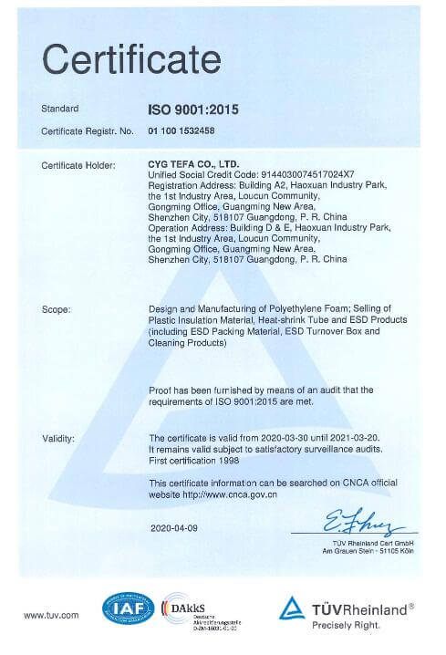 ক্রস লিঙ্কড ক্লোজড সেল পলিওলেফিন ফোম -- নির্মাণ ও এভিএসির জন্য এক্সপিই / আইএক্সপিই তাপ নিরোধক শীট 25